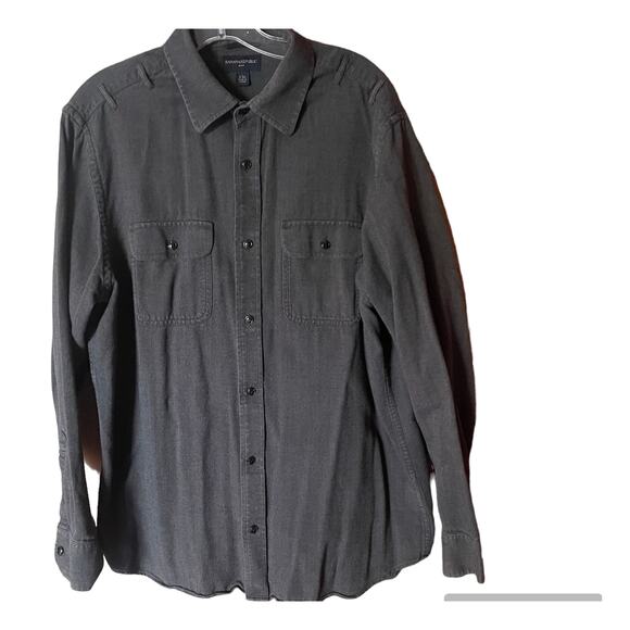 Banana Republic Mens Button Down Cotton Shirt Sz L 16/16.5 - Picture 1 of 6
